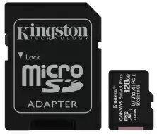 Card de memorie flash Kingston Canvas Select Plus microSDXC Class 10 UHS-I U1 + SD adapte, 128GB