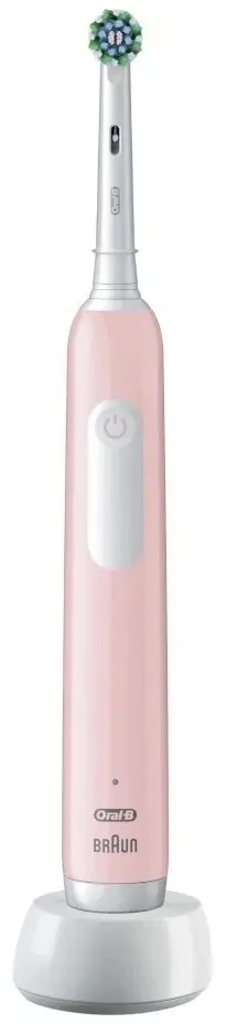 Электрическая зубная щетка OralB Pro 1 CrossAction, розовый