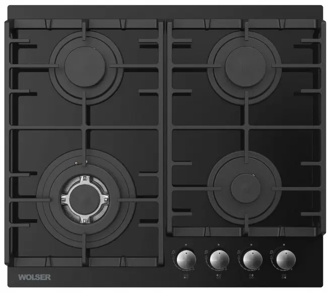 Plită incorporabilă cu gaz Wolser WL-BRD 6400 GBN FFD, negru