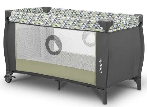 Pat pliabil Lionelo Sven Plus Green Olive, verde