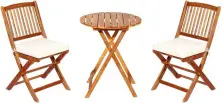 Set mobilă de grădină Costway HW65875CR, natural/cremă
