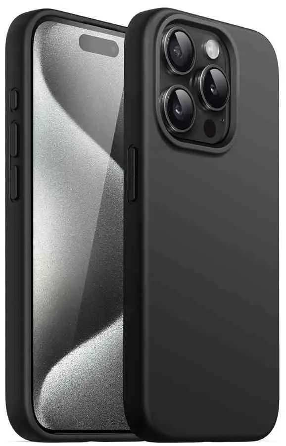 Чехол Helmet Case Liquid Silicone iPhone 15 Pro Max (HMT-CLSIP15PMBK), черный
