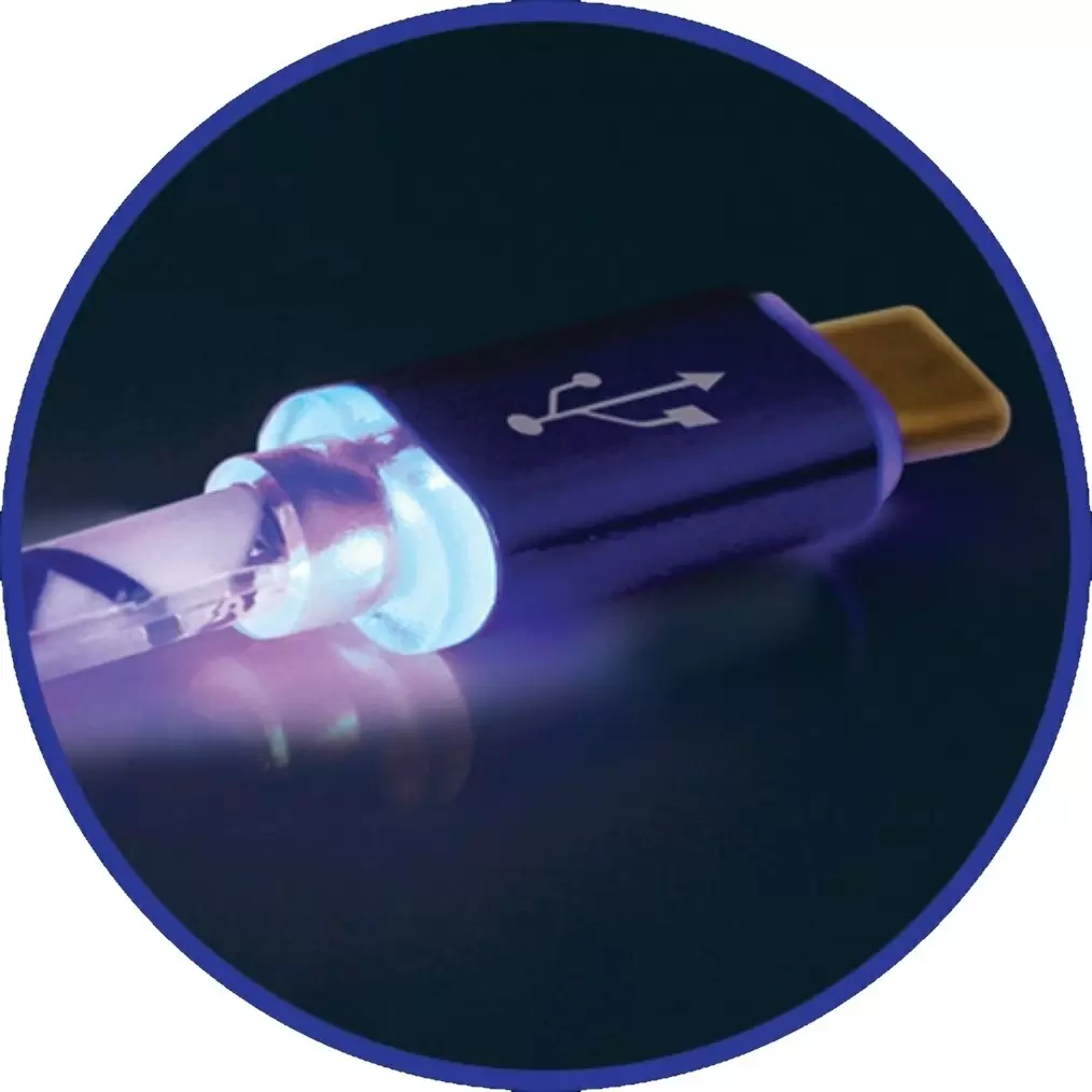 USB Кабель Defender ACH03-03LT, синий