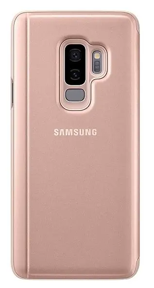 Чехол Samsung Clear View Cover Galaxy S9+, золотой