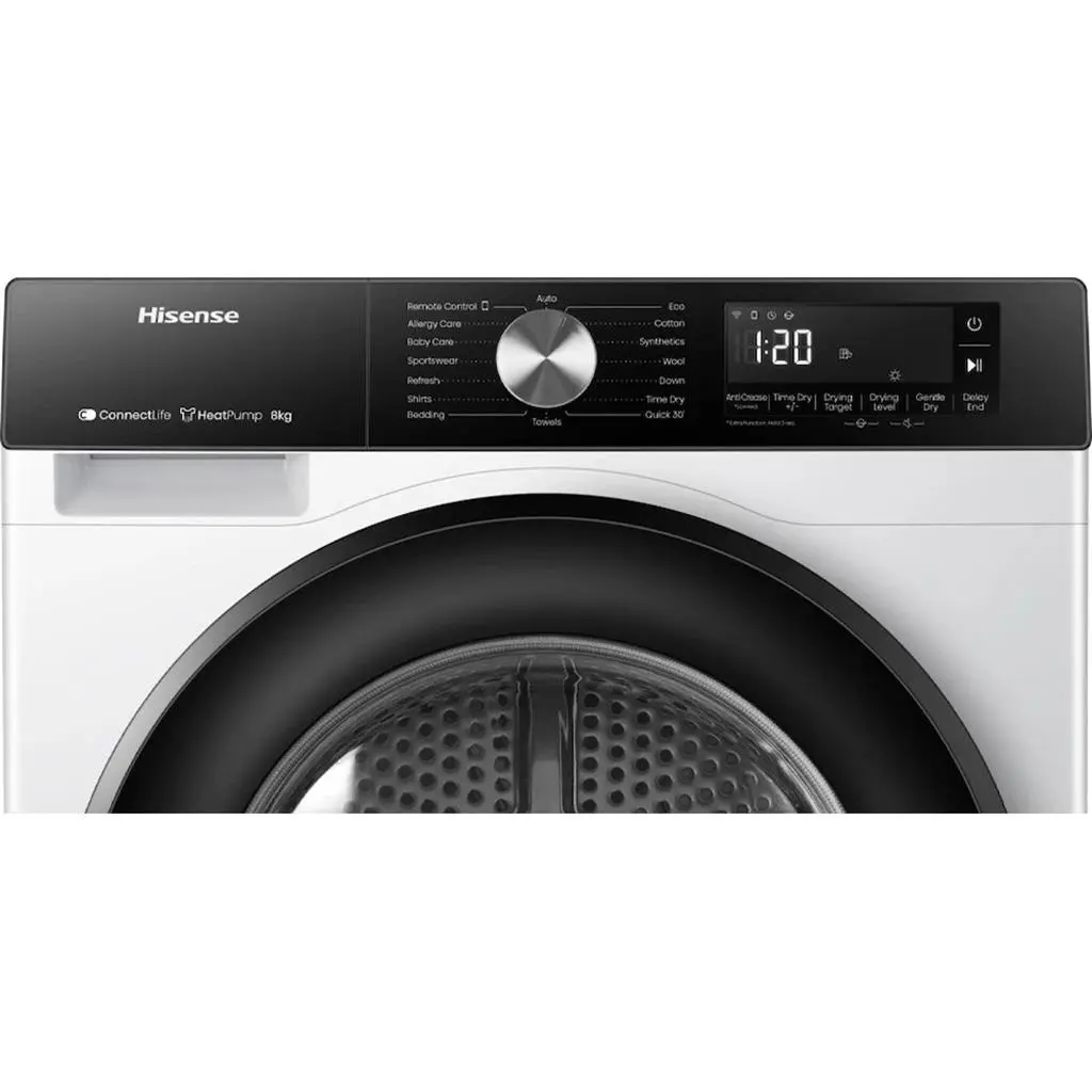 Сушильная машина Hisense DH3S802BW3 на tehnoparc.md Сушильная машина Hisense DH3S802BW3
