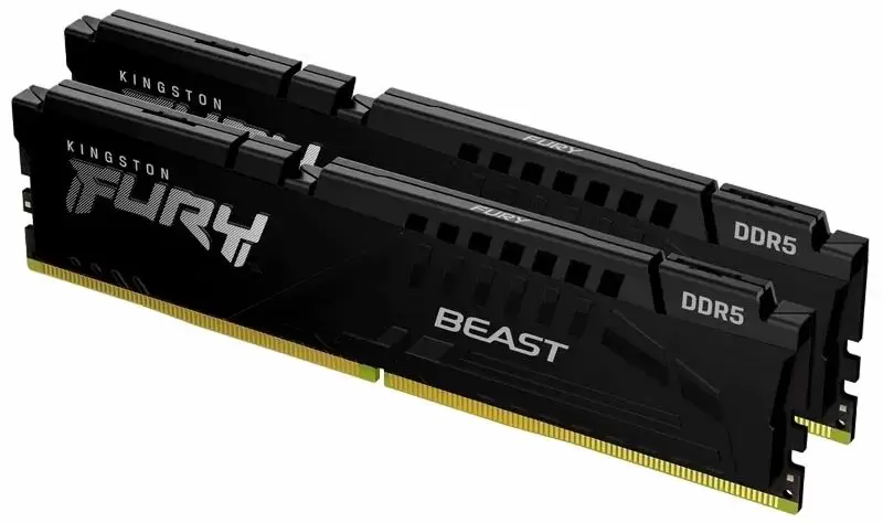 Memorie Kingston FURY Beast 64GB (2x32GB) DDR5-6400MHz, CL32-39-39, 1.4V