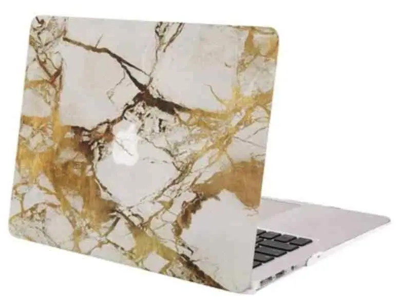 Чехол для ноутбука Helmet Hardshell for Macbook Pro 15 2016/2017 Marble (HMT-HSMBP15-GL), золотой