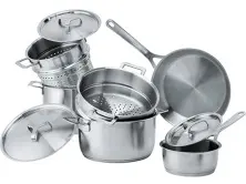 Set vase de gatit Franke A di Alessi (112.0500.078), inox