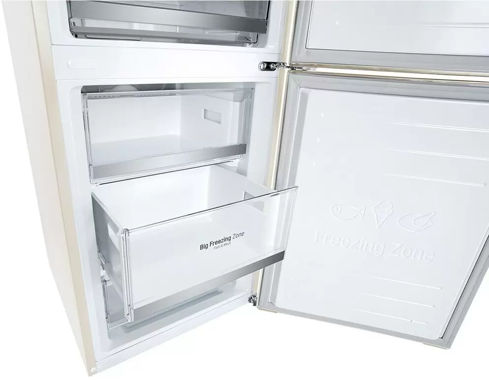 Холодильник LG GW-B509SEUM, бежевый
