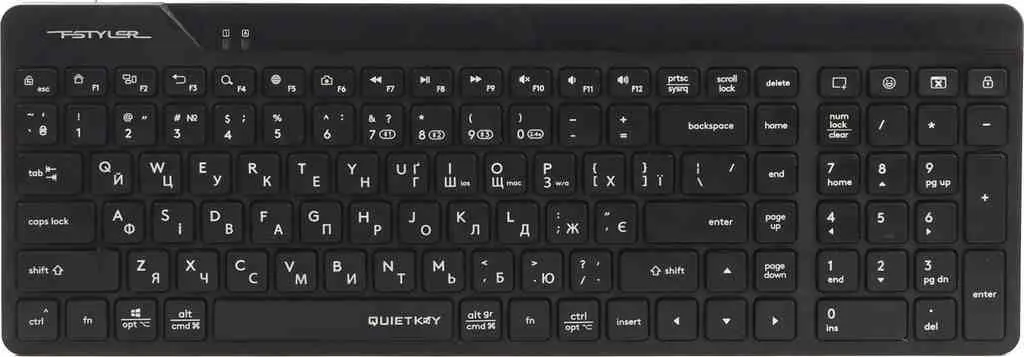 Клавиатура A4Tech FBK23 AS, черный
