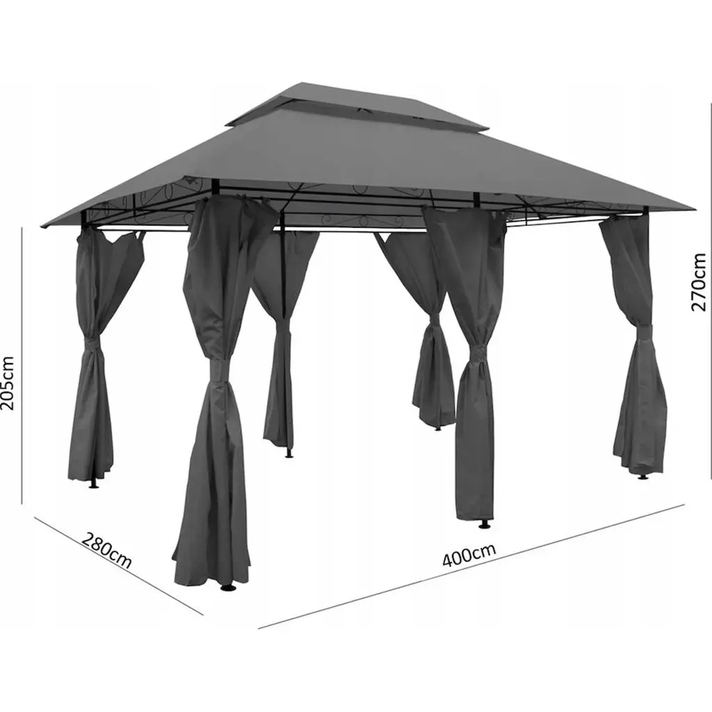 Pavilion de grădină GardenLine TUN0372 3x4x2.65m, bej
