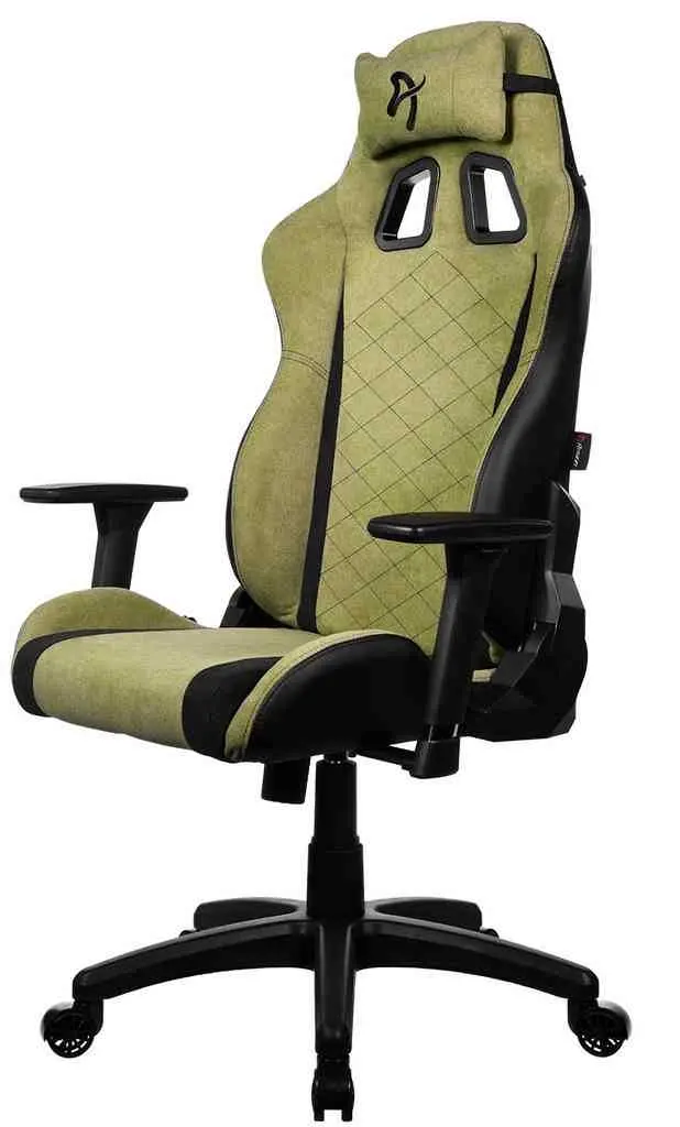 Геймерское кресло Arozzi Avanti SoftFabric, зеленый