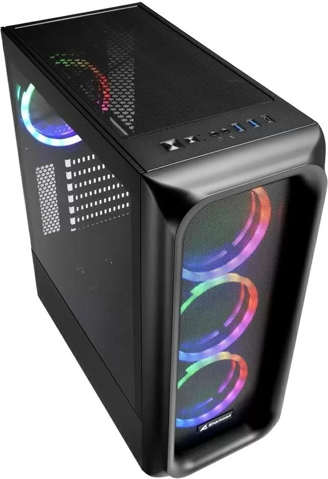 Корпус Sharkoon TK5M RGB, черный