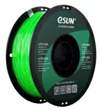 Филамент для 3D печати Esun eTPU-95A 1.75mm, прозрачный/зеленый
