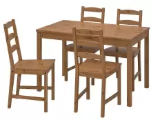 Set masă și scaune IKEA Jokkmokk Aspect, aspect antic