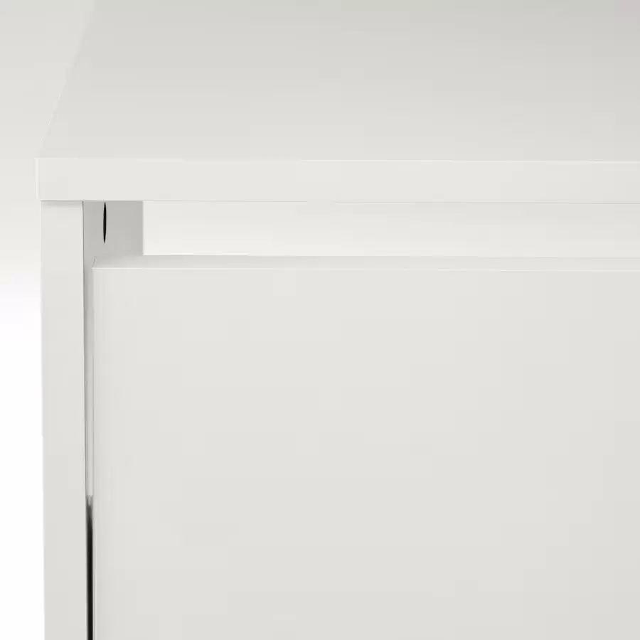 Dulap pentru încălțăminte IKEA Bissa 2 compartimente 49x28x93cm, alb
