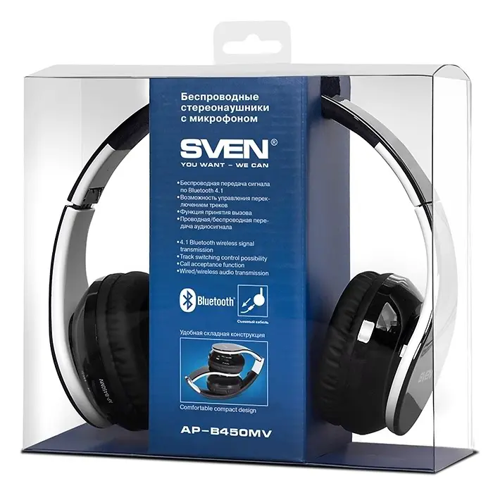 Căşti Sven AP-B450MV, negru