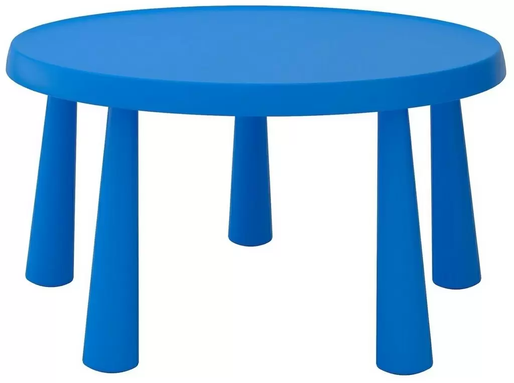 Детский столик IKEA Mammut 85х48см, синий