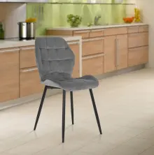 Стул Mebel Elite Lucky, серый/черный