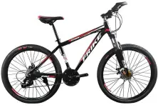 Велосипед Frike TY-MTB 29, черный/красный на tehnoparc.md Велосипед Frike TY-MTB 29, черный/красный