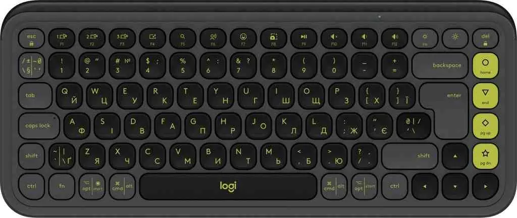 Tastatură Logitech POP ICON, negru/verde