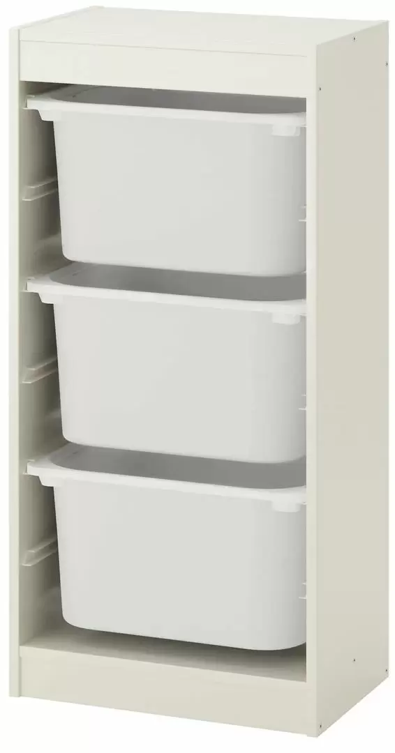 Стеллаж с контейнерами IKEA Trofast 46x30x94см, белый