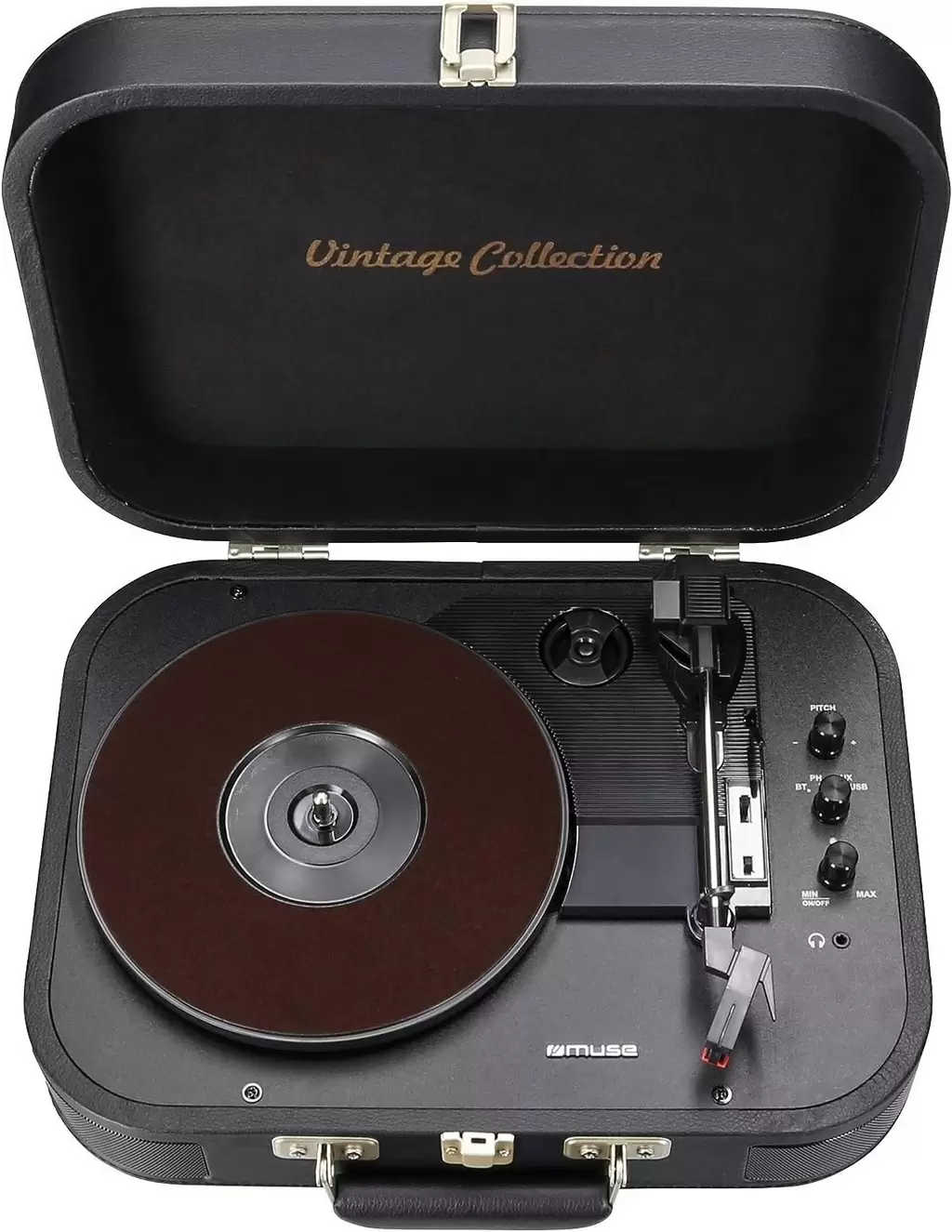 Vinyl Audio System Muse MT-201 GLD, negru