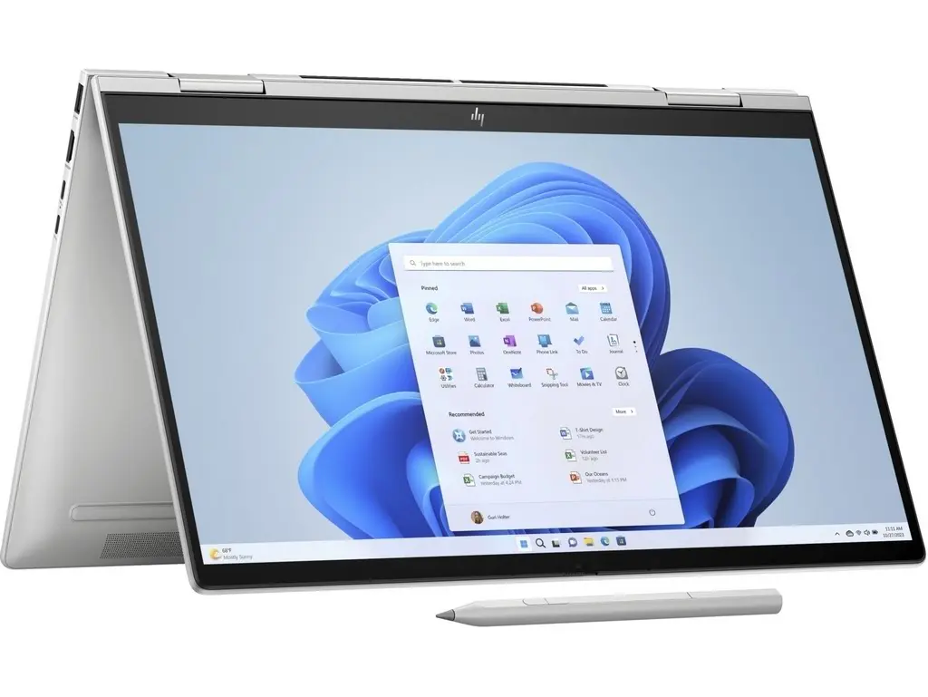 Laptop HP Envy 15 x360 15-fe0011ci (15.6"/FHD/Core i5-1335U/16GB/512GB/Intel Iris Xe/Win11H), argintiu