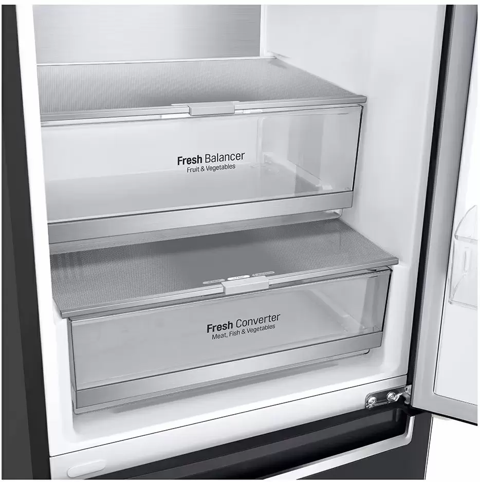 Холодильник LG GBB72MCUDN, черный