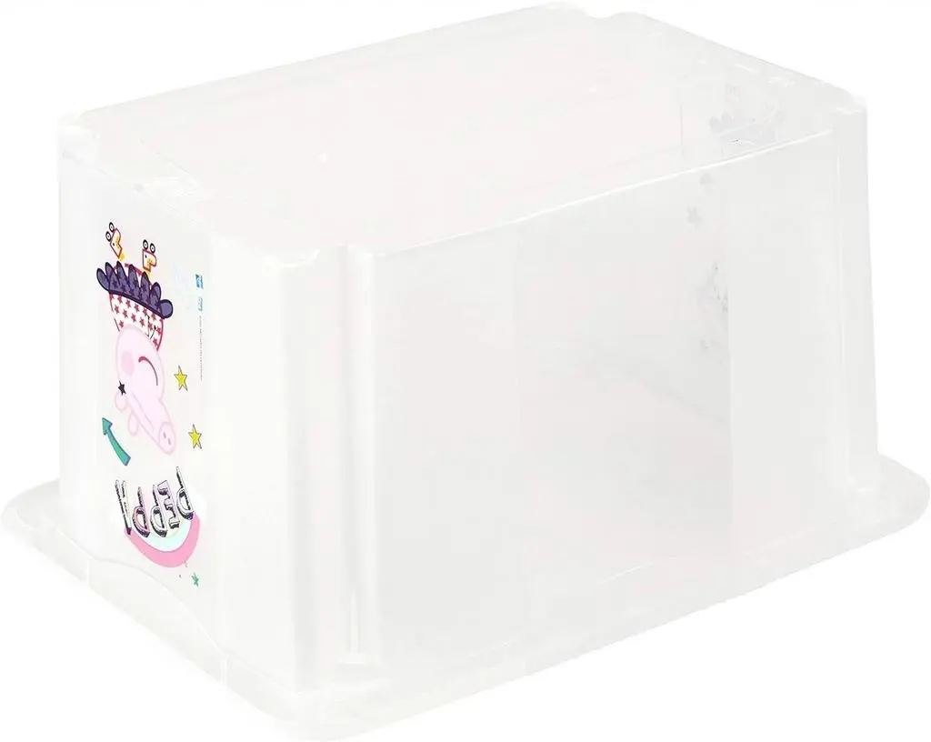 Container pentru jucării Keeeper Peppa Pig 15L, transparent