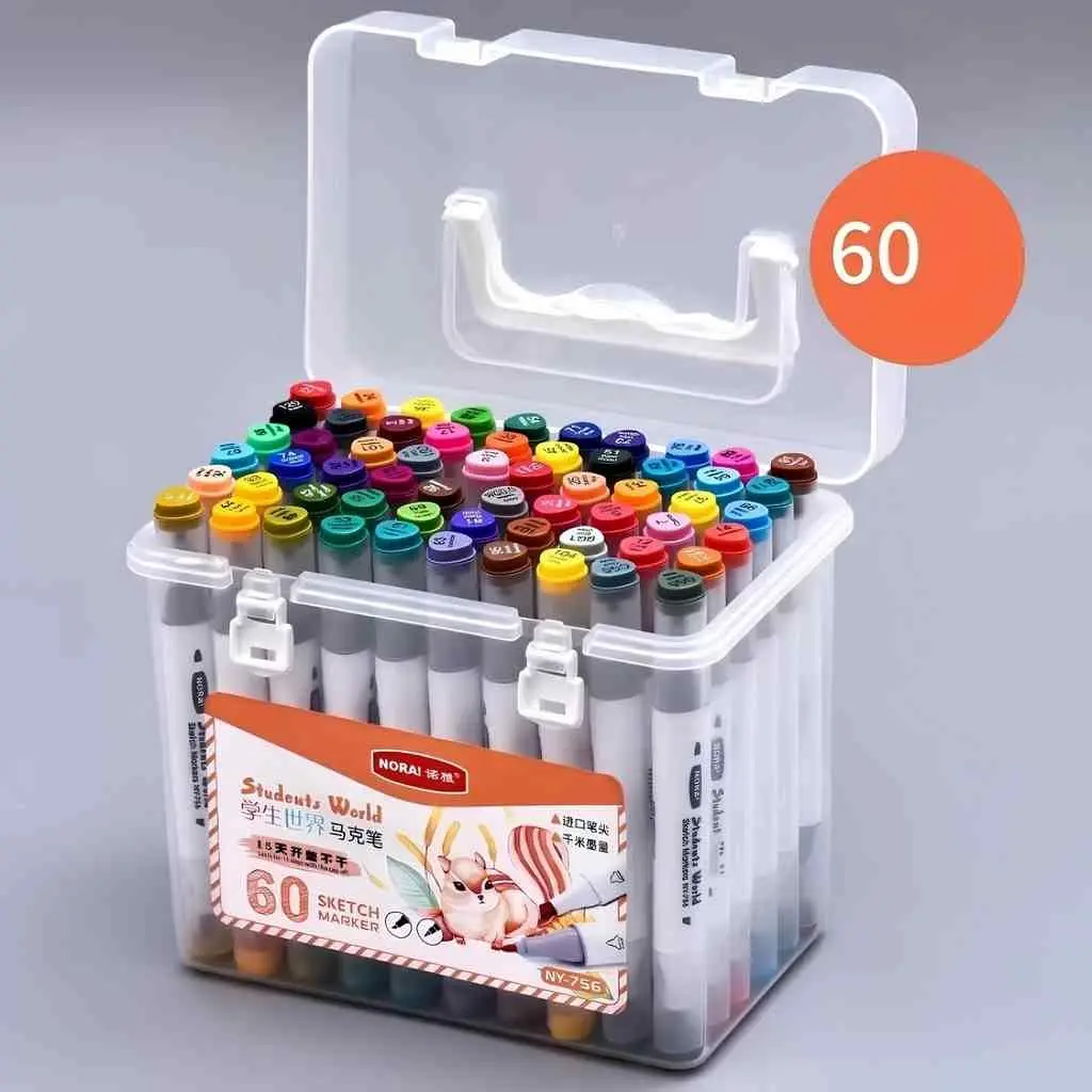 Набор фломастеров 4Play Students World 60pcs
