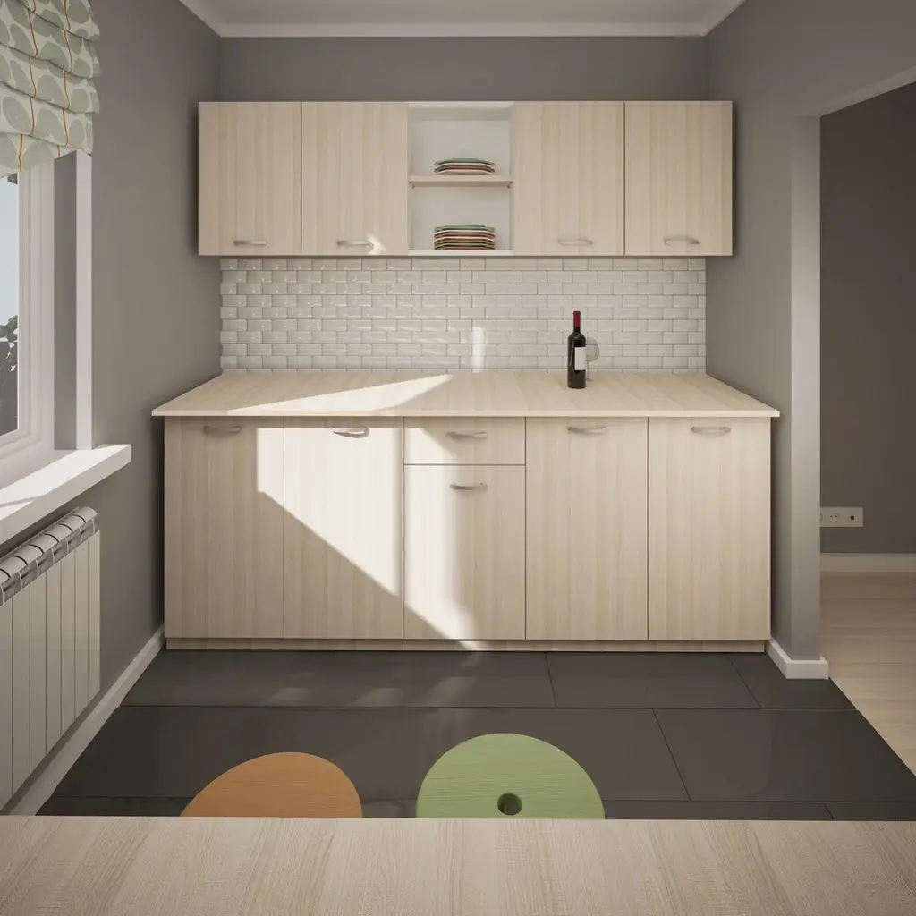 Bucătărie Haaus Nisa 2.0m, alb/ulm deschis