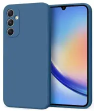 Husă de protecție Helmet Liquid Silicone Samsung A34 (HMTCLSSA34BL), albastru