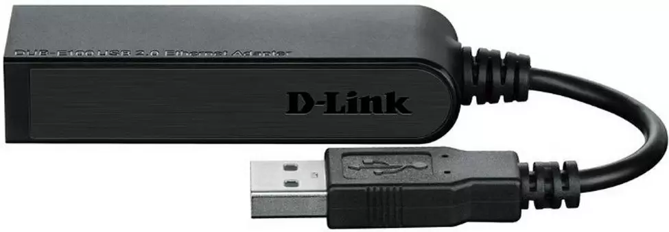 Adaptor de rețea USB to RJ45 D-link DUB-E100/E1A, negru