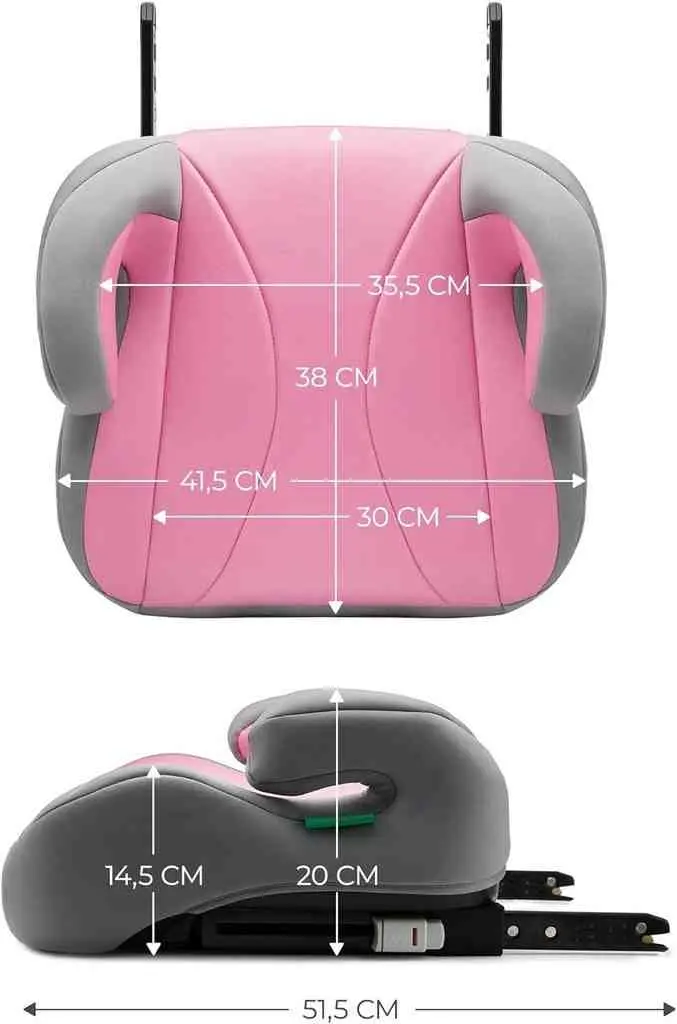 Детское автокресло-бустер KinderKraft I-Boost i-Size, розовый
