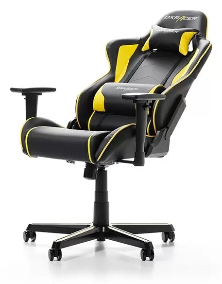 Компьютерное кресло DXRacer GC-F08-NY, черный/желтый