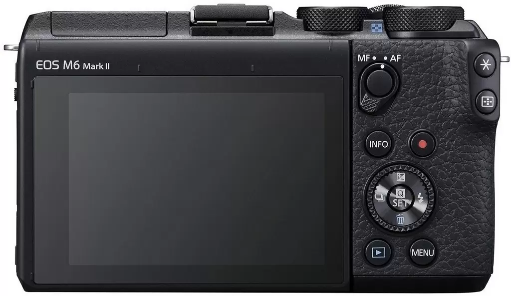 Aparat foto Canon EOS M6 II + 15-45mm IS STM + electronic viewfinder EVF-DC2 Kit, negru