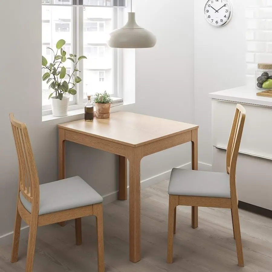 Scaun IKEA Ekedalen, stejar/ gri orrsta