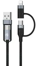 USB Кабель Tellur TLL155411 4in1 1м, черный