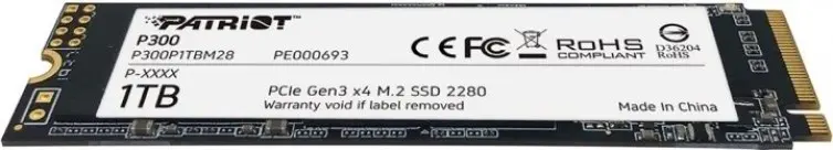 Disc rigid SSD Patriot P300 M.2 NVMe, 1TB
