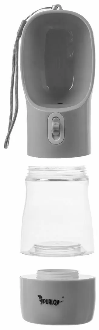 Sticlă pentru apă Purlov 21033, gri