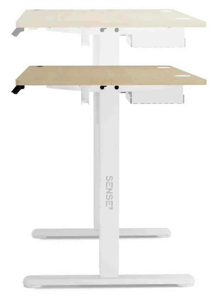 Письменный стол SENSE7 Nojo 120x60, белая сосна