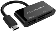 Cititor de carduri / USB-hub Gembird UHB-CR3-02