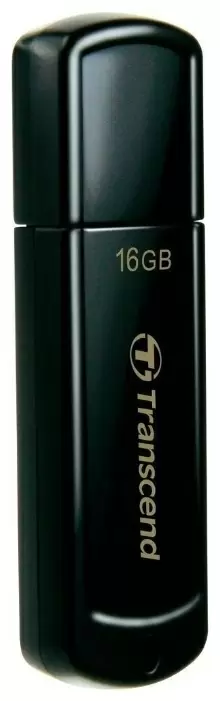 Flash USB Transcend JetFlash 350 16GB, negru