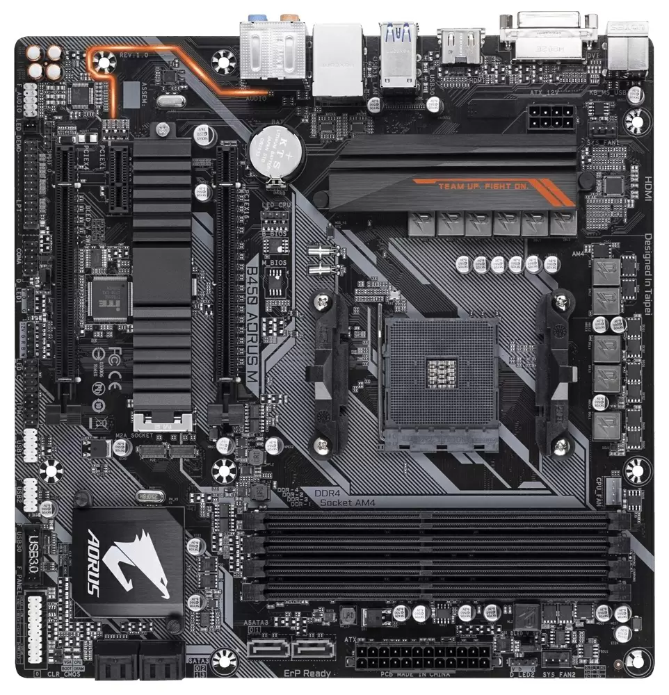 Материнская плата Gigabyte B450 Aorus M