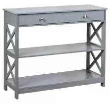 Консольный стол Costway HW66090GR, серый