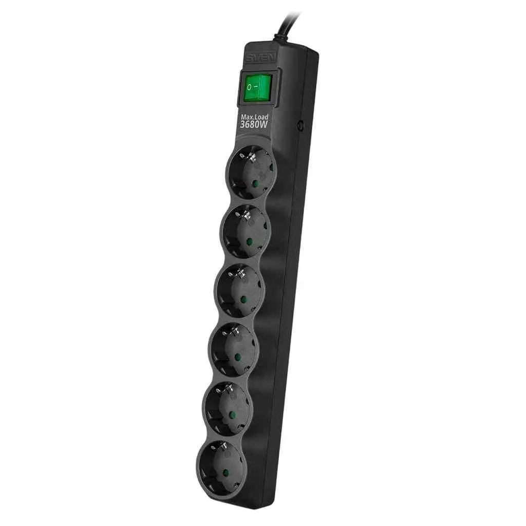 Protecție împotriva supratensiunii Sven SF-06E-16 3m, negru