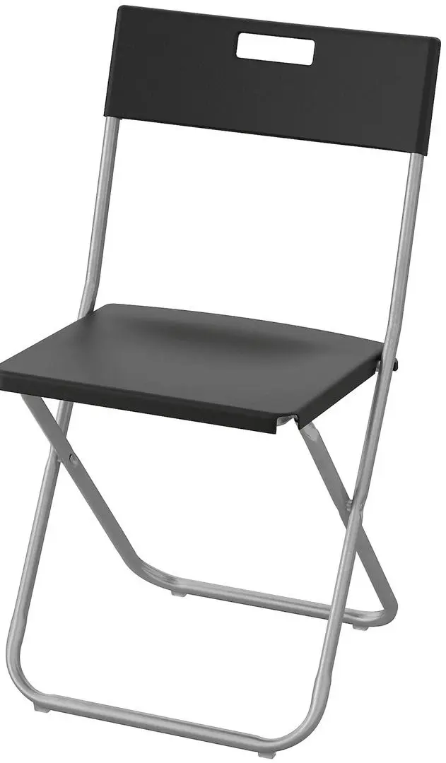 Scaun IKEA Gunde pliant, negru