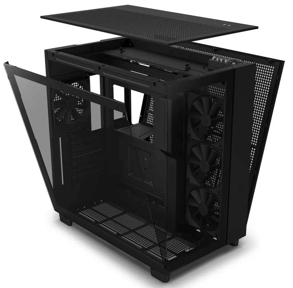 Carcasă NZXT H9 Flow, negru