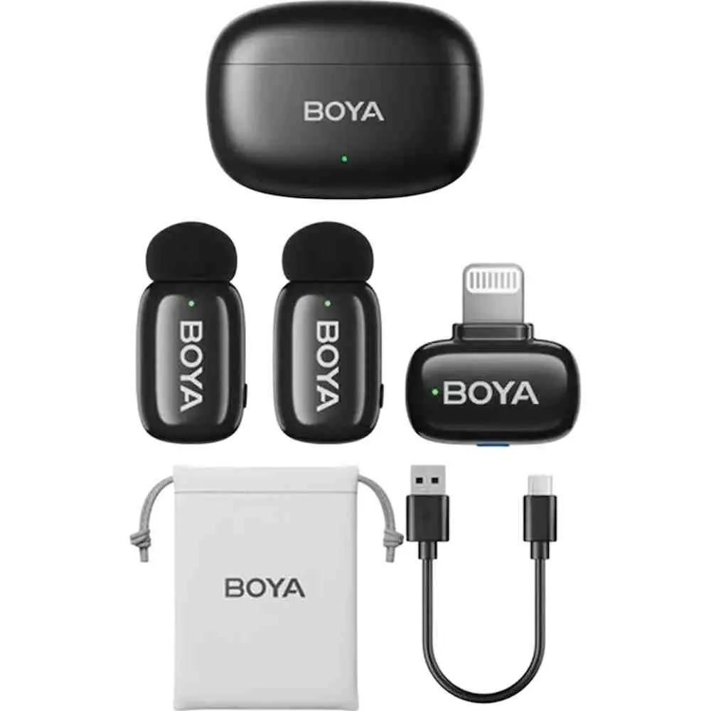 Microfon Boya Mini 2-03, negru